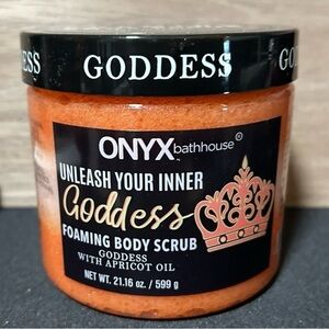 Onyx Bathhouse Foaming Body Scrub: Goddess
With Apricot Oil